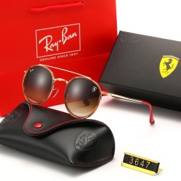 Ray Ban Rb3647 Brown And Gold With Red With Tortoise Sunglasses