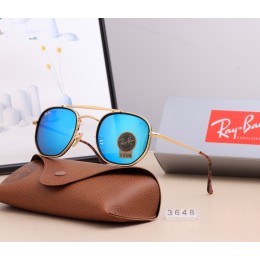 Ray Ban Rb3648 Blue And Gold With Red Sunglasses