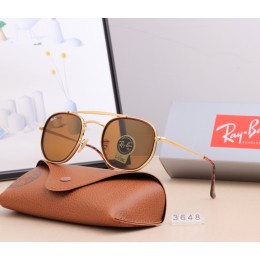 Ray Ban Rb3648 Brown And Gold With Red Sunglasses