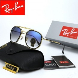 Ray Ban Rb3648 Gradient Blue And Gold With Black Sunglasses