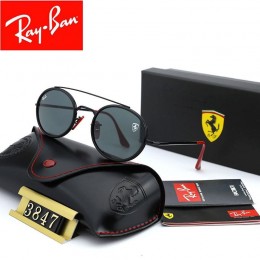 Ray Ban Rb3847 Gray And Black With Red Sunglasses