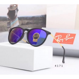 Ray Ban Rb4171 Mirror Dark Blue And Gold With Black Sunglasses