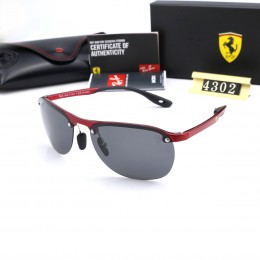 Ray Ban Rb4302 Black And Red With Black Sunglasses