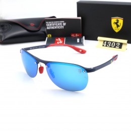Ray Ban Rb4302 Blue And Black With Red Sunglasses