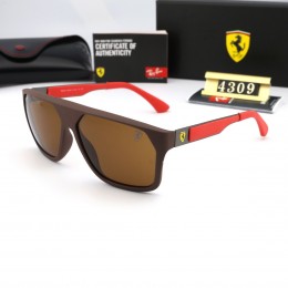 Ray Ban Rb4309 Brown And Red With Black Sunglasses