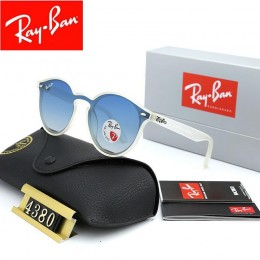 Ray Ban Rb4380 Light Blue And White Sunglasses