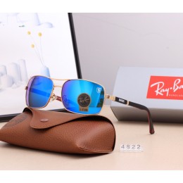 Ray Ban Rb4822 Aviator Blue And Gold With Black Sunglasses