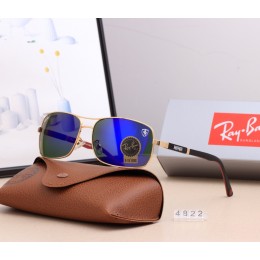 Ray Ban Rb4822 Aviator Dark Blue And Gold With Black Sunglasses