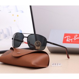 Ray Ban Rb4824 Aviator Black And Black With Red Sunglasses
