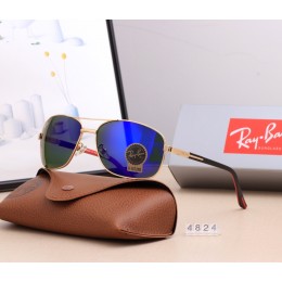 Ray Ban Rb4824 Aviator Dark Blue And Gold With Black Sunglasses