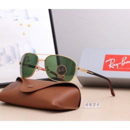 Ray Ban Rb4824 Aviator Green And Gold With Black Sunglasses