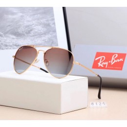 Ray Ban Rb8125 Brown And Gold With Black Sunglasses